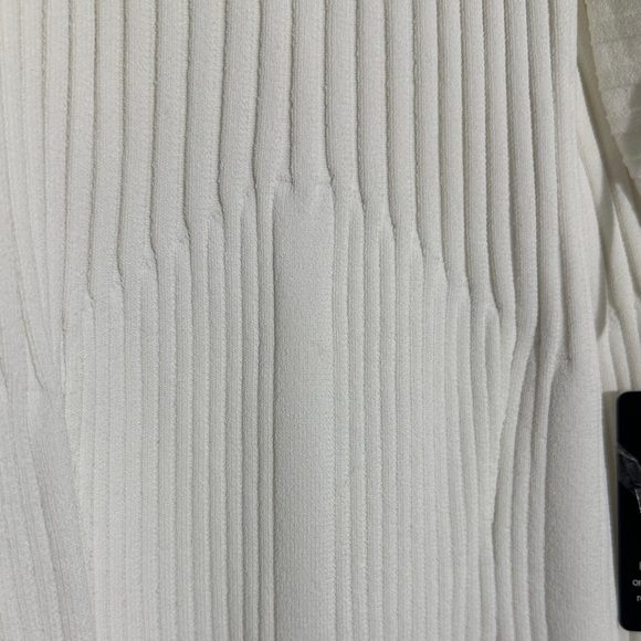 Express Ivory Ribbed Backless Dress - Picture 6 of 10